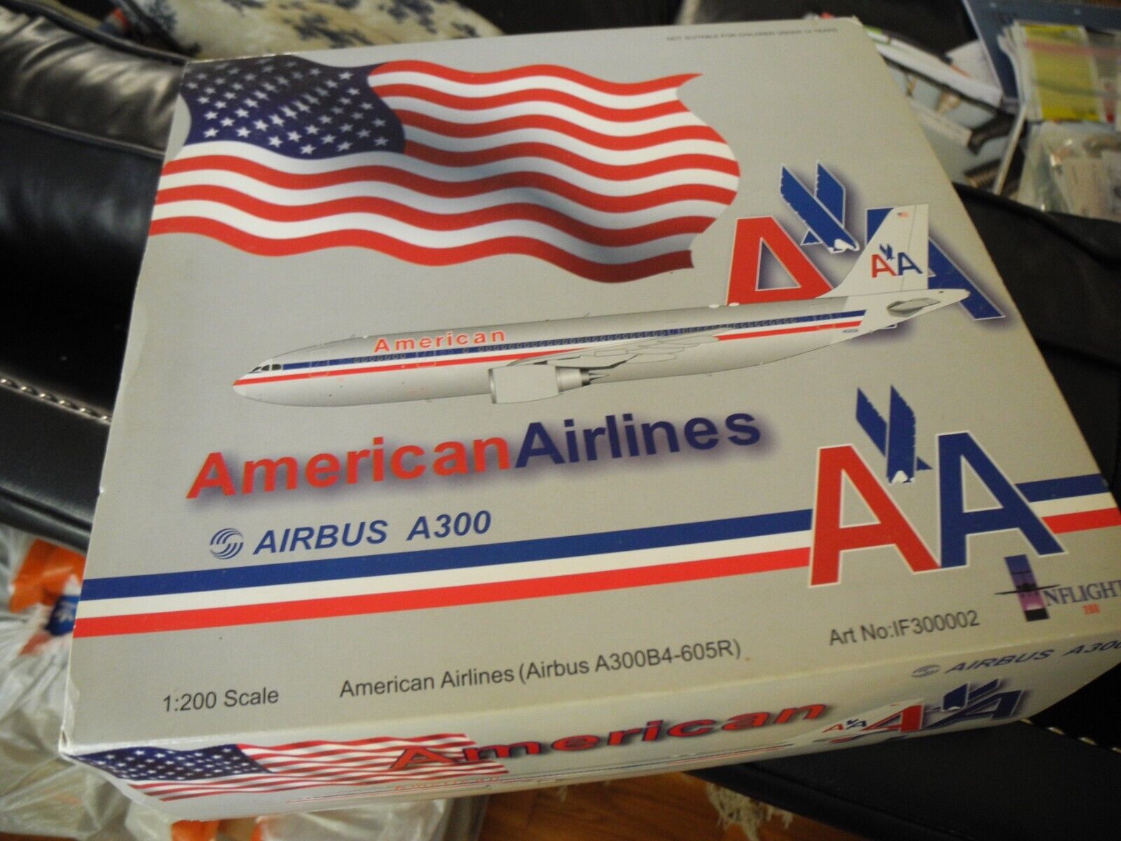 Very Rare INFLIGHT American Airlines Airbus A-300, Retired, 1:200, Hard to Find