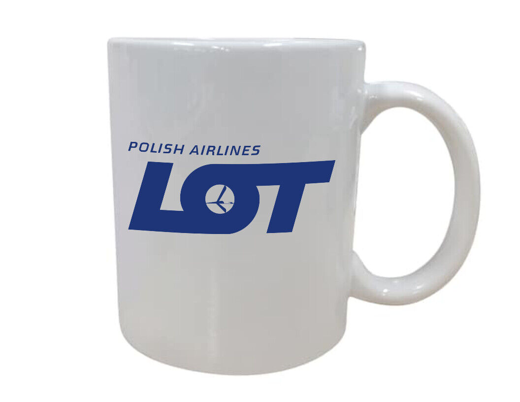 LOT Polish Airlines Logo Air Travel Souvenir Employee Coffee Mug Tea Cup 