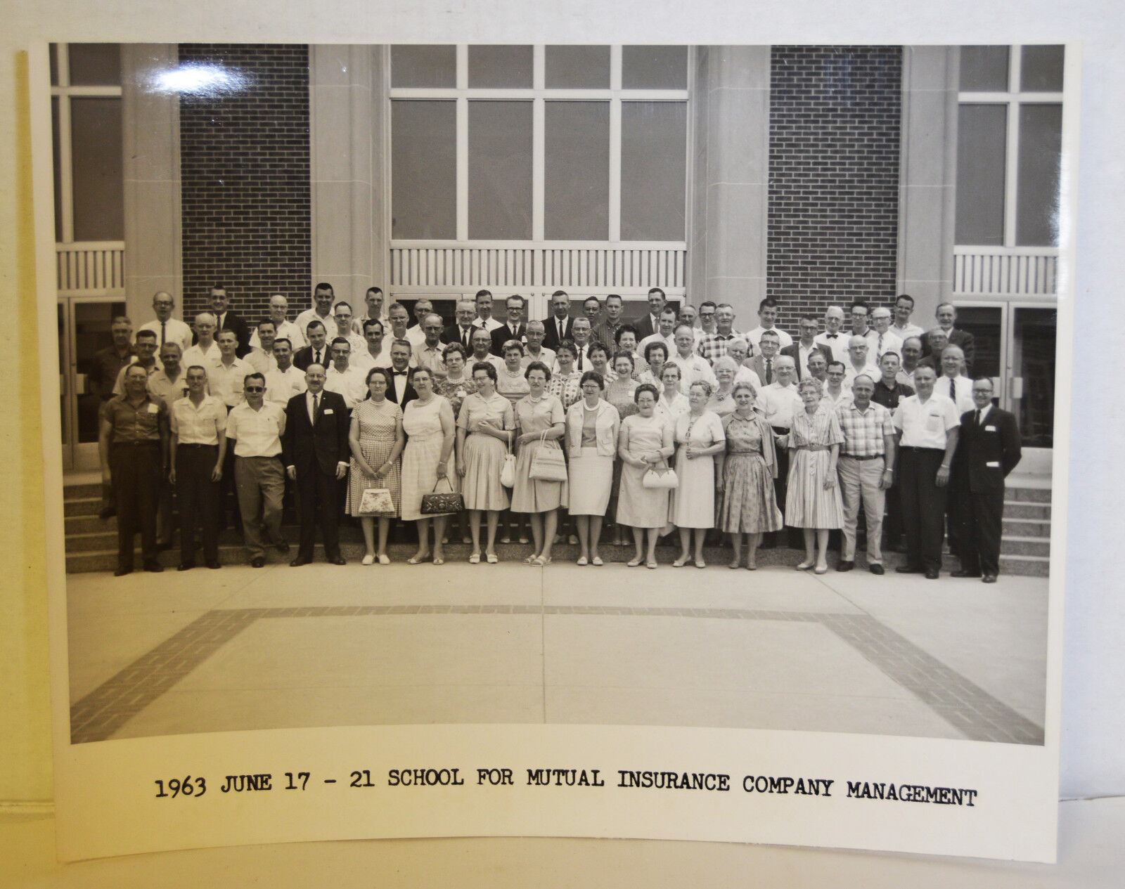 1963 Vintage Photo 21 School Mutual Insurance Company Management Group 