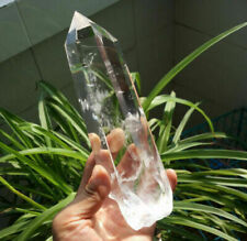 767g NATURAL Clear QUARTZ CRYSTAL WAND POINT HEALING  K1819 picture