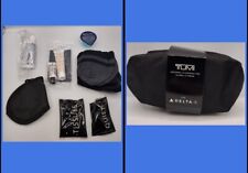TUMI For Delta Travel Toiletry Amenity Kit Black Soft Case Stocking Stuffer picture