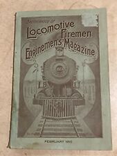 Brotherhood Of Locomotive Firemen and Enginemen's Magazine  February, 1910 picture