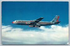 American Airlines First with Jets Across the USA 707 Jet Flagship  Postcard picture