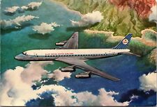Postcard KLM Douglas DC-8 Intercontinental Jet picture