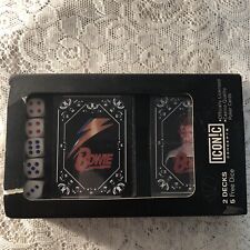 David Bowie 2 Deck Card Playing Iconic Set. One Deck Used Other New In Package. picture
