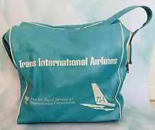 TIA Trans International Airlines Vinyl Cabin Bag - Shoulder Style picture