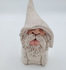 Vintage White Wizard Clay Sculpture Don White picture