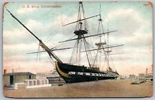 Boston Massachusetts 1908 Postcard USS Constitution at Dock picture