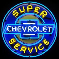 Chevrolet Super Service Chevy Neon Sign 24