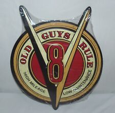 Old Guys Rule Licensed Collection Metal Sign V8 USA Tin Metal Sign picture