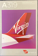 Virgin America Safety Card Airbus A319 picture