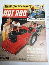 Hot Rod August 1962  410 Hp Golden Lancer, Tennessee Drags, 50’s Ford Custom picture