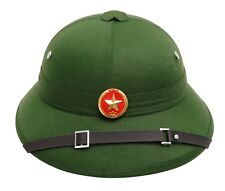 New Original Vietnamese Pith Helmet VC Hanoi Vietnam Soldier War Viet Cong Hat picture