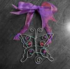 Wire and Gems Purple Butterfly Ornament picture