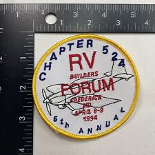 1994 Experimental Aircraft Assn EAA RV FORUM Frederick Maryland Plane Patch 07WX picture