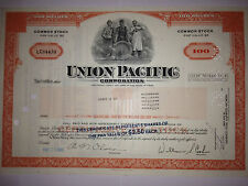 Union Pacific Railroad Corporation authentic collectible stock certificate picture