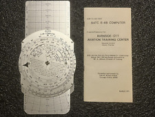 BATC Burnside OTT Universal E-6B Flight Computer Vintage with Case & Manual picture