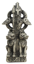 Odin Figurine - Stone Finish - Norse Asatru God Viking Rune Statue Dryad Design picture