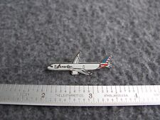 AMERICAN AIRLINES  /  AA AIRBUS DARK GRAY A-321 LOGO PIN picture