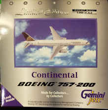 NEW & RARE 1:400 Gemini Jets CONTINENTAL 757-200 GJCOA273 N17128 MINT picture