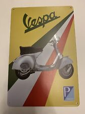 vespa scooter Tin Sign Metal  Poster Piaggio Vintage Look Retro New picture