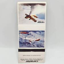 Vintage Matchbook Canadair Challenger & CL-215 Aircraft Montreal Quebec Canada picture