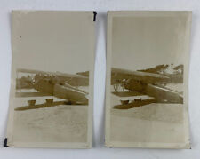 Lot of 2 Pictures 1930 Bi-Plane Vintage Photo Military Aviation VELOX 3.5 x 5.75 picture