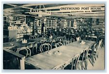 1944 Greyhound Post House Dining Room Coldwater Michigan MI Vintage Postcard picture