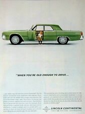 1962 Lincoln Continental VTG When Your Old Enough Original Print Ad-8.5 x 11