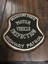 21014 Vintage MISSOURI STATE POLICE HIGHWAY PATROL VEHICLE INSPECTION PATCH picture