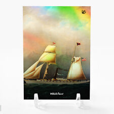 AMERICAN STEAM-SAIL YACHT EMILY James E. Buttersworth Art Card GleeBeeCo #A2C7 picture