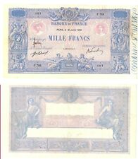 -r Reproduction - France 1000 Franks Francs 1912 Pick #67   739 picture