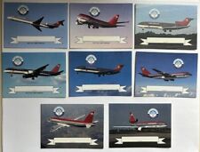 Northwest Airlines Aircraft Pilot Trading Cards - Lot of 8 picture