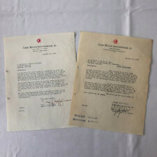 1945 - 1946 Gar Wood Industries Truck and Machinery Letter Letterhead Lot of 2 picture
