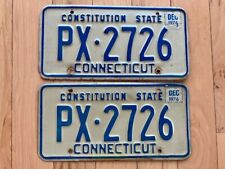 Pair of 1976 Connecticut License Plates picture
