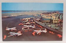 Vintage Postcard La Guardia Airport New York Port Authority Airplanes picture