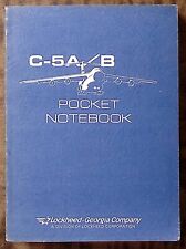 1985 LOCKHEED-GEORGIA CO C-5A/B POCKET NOTEBOOK 518 PAGES EXC B347 picture
