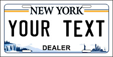 CUSTOMIZE THIS NEW YORK LICENSE PLATE - ANY TEXT YOU WANT, novelty Dealer plates picture