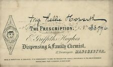 Antique Prescription Envelope Griffiths Hughes Deansgate Manchester miss Howarth picture
