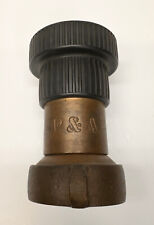 Vintage P & A Brass Fire Firefighter Spray Nozzle picture
