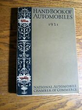 1921 Handbook of Automobiles Hand Book Cadillac Packard Auburn Buick Softcover picture