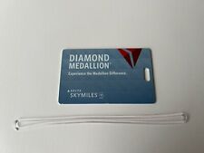 Delta Airlines Diamond Medallion Metal Luggage Brag Tag — Brand New  picture