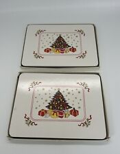 Set Of 8 Vintage Christmas Cork Placemats - Made In Aus -  Christmas Tree picture