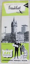 SAS SCANDINAVIAN AIRLINES SYSTEM FRANKFURT GERMANY CITY GUIDE BROCHURE 1950s picture