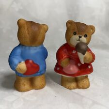 Vintage 1987 Lucy Rigg Enesco Lucy & Me Little Boy Girl Bear with Valentine picture