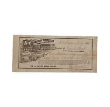 Eastern Express Co. Receipt 13 July 1868 Railroad Delivery picture