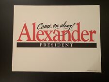 Vintage 1996 Lamar Alexander for President Campaign Poster picture