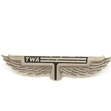 Vintage TWA Trans World Airlines Wings Pin Lapel Enamel Collectible picture