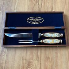 FRANKLIN MINT AMERICAN TRADITIONS CARVING SET BY RONALD VAN RUYCKEVELT  picture