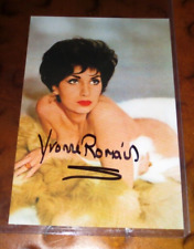 Yvonne Romain actress signed autographed photo Circus of Horrors Curse Werewolf picture